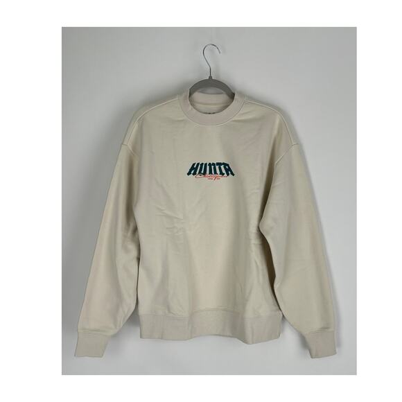 Hunta Racing Crew Neck Sweatshirt Mens Small New Motorcross Champion BMX Orange - Picture 3 of 8